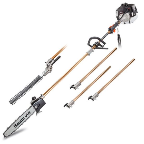 65CC Long Reach Pole Chainsaw & Hedge Trimmer Multi Tool
