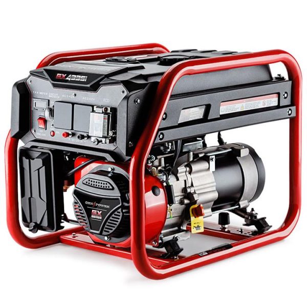 GENPOWER 3KW Petrol Generator Single-Phase Portable Site Use