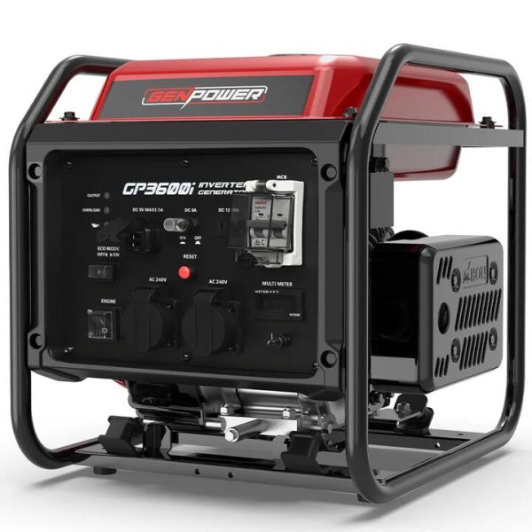 GENPOWER 3.6kW Inverter Generator, Portable Backup with RCD